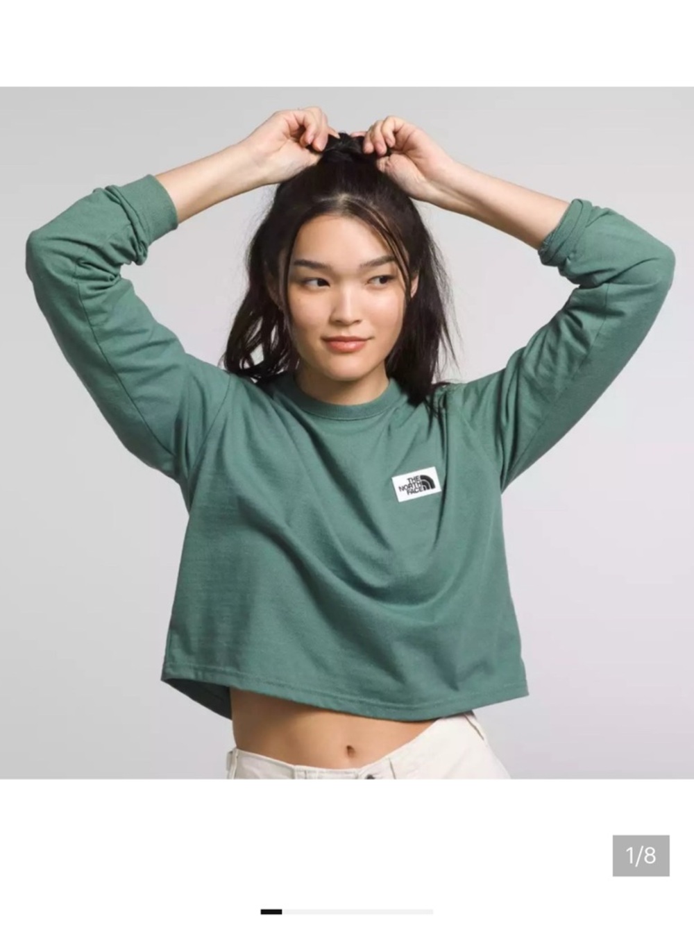The North Face Women’s Heritage Patch Long sleeves-Shirt Tee Sz M